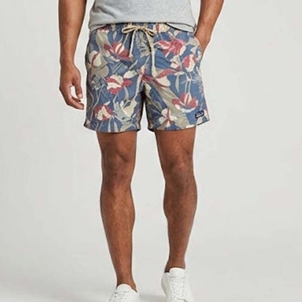 Patagonia Mens 32 Floral Moc Hybrid Shorts Boardshorts Swim Hike Gorpcore